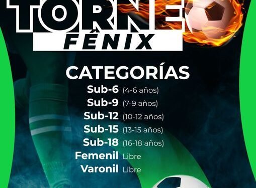 Inscripciones abiertas para el Torneo Fénix en Xoxtla