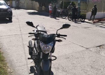 Policía Municipal de Huejotzingo recupero motocicleta robada