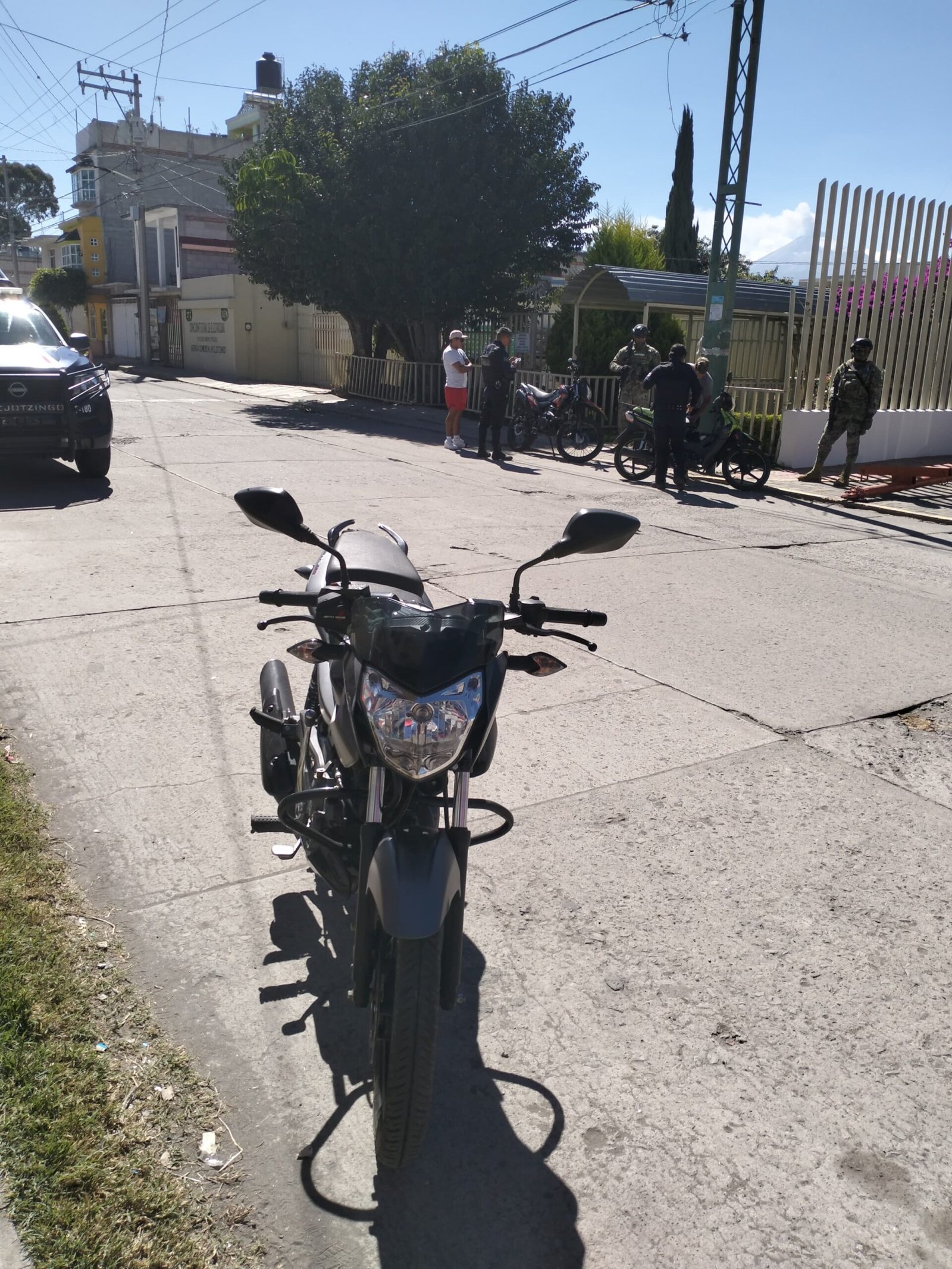Policía Municipal de Huejotzingo recupero motocicleta robada