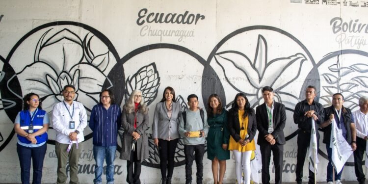 Se Inaugura Mural "Todas las flores son bienvenidas" en San Miguel Xoxtla