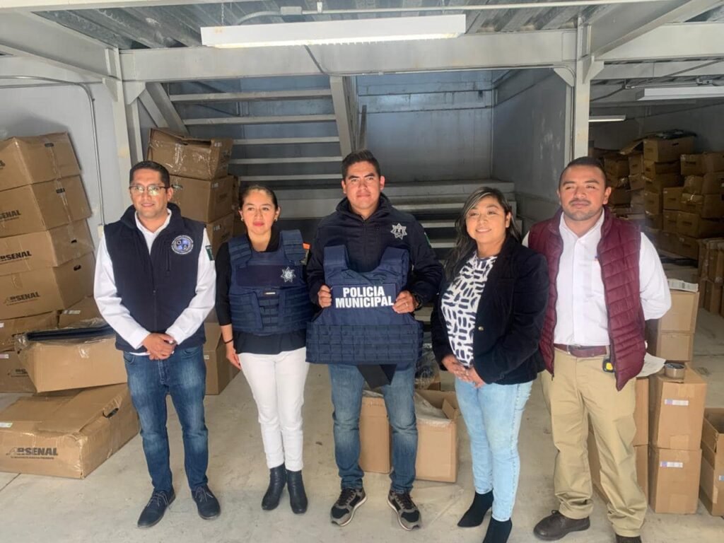 Chiautzingo recibe nuevo equipo para fortalecer su seguridad pública