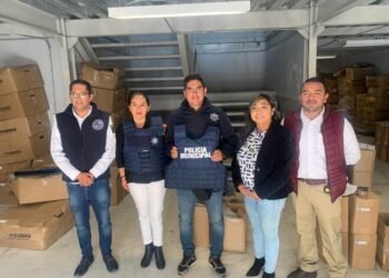 Chiautzingo recibe nuevo equipo para fortalecer su seguridad pública