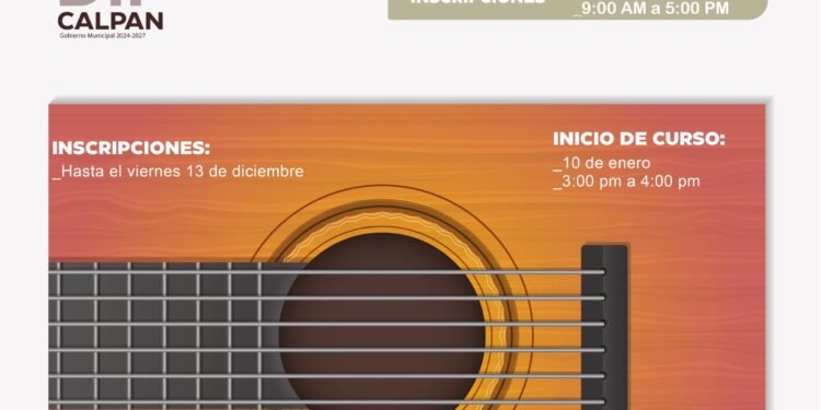 DIF Calpan abre inscripciones para Taller de Guitarra