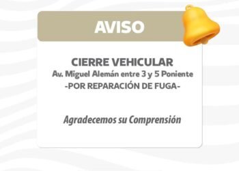 Cierre Temporal de Avenida Miguel Alemán por Reparaciones