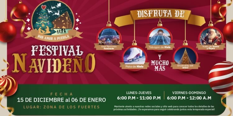 Alejandro Armenta anuncia el Primer Festival Navideño "Por amor a Puebla"