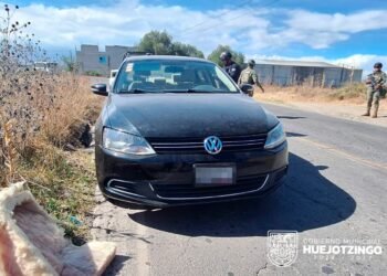 Vehículo con reporte de robo es recuperado en Huejotzingo