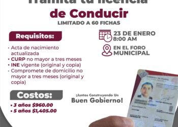 Trámite de licencias de conducir llega a Domingo Arenas