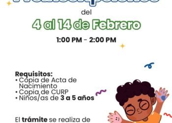 Abren preinscripciones para el Centro de Asistencia Infantil Comunitario en Xoxtla