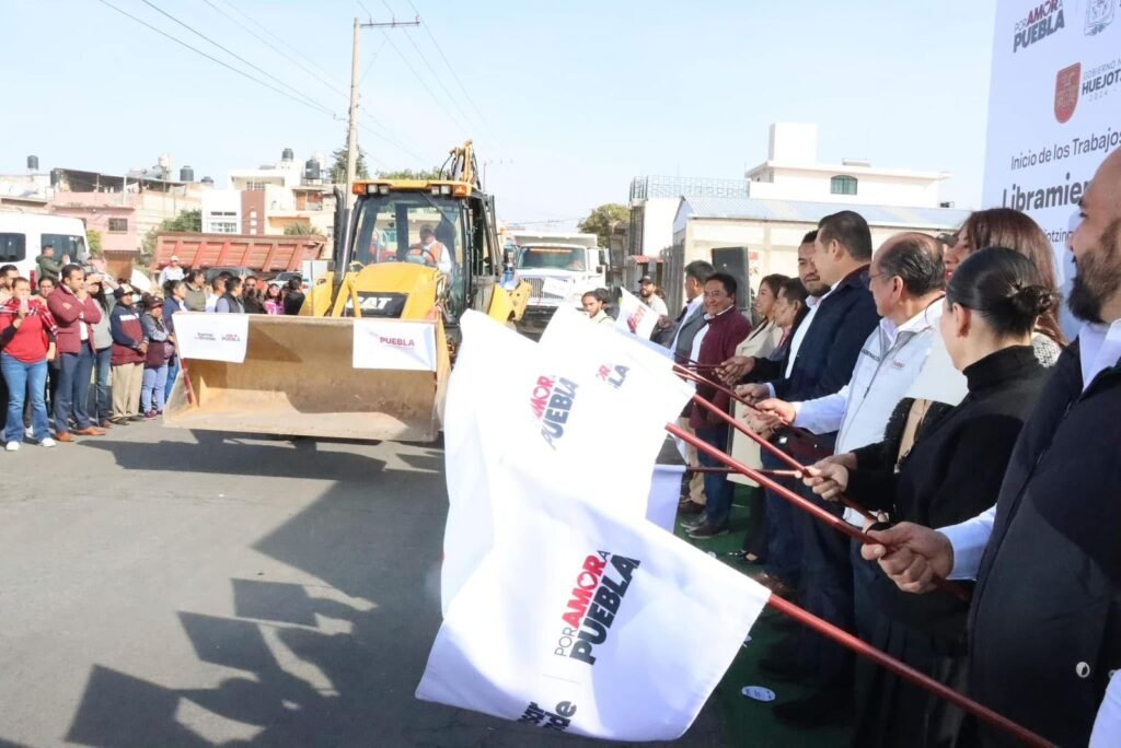 Armenta inicia proyectos de infraestructura y saneamiento en Huejotzingo