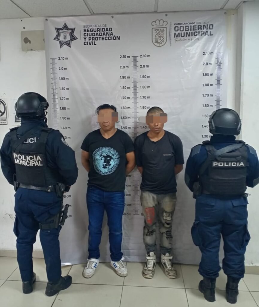Detienen a dos personas por tentativa de robo de vehículo en Cuautlancingo