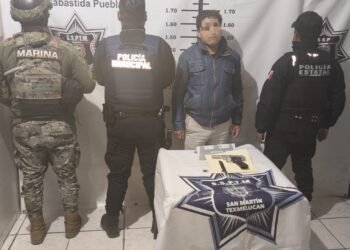 Detenido en San Rafael Tlanalapan por portación de arma de fuego