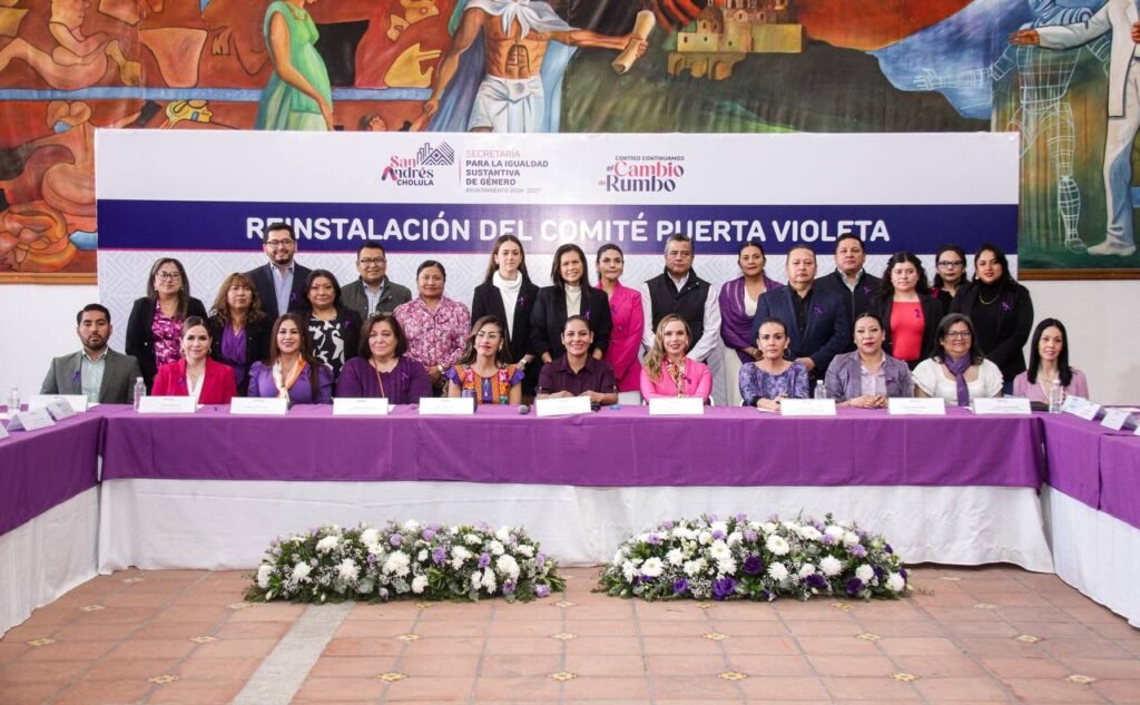 San Andrés Cholula reactiva el Comité Puerta Violeta para apoyar a mujeres