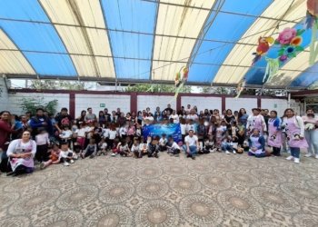 Niños del CAIC Xoxtla visitan el Acuario Michin