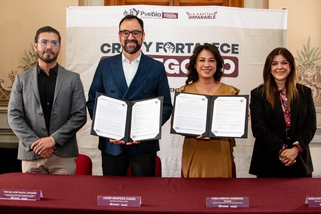Puebla y Nafin acuerdan capacitaciones para emprendedores y MiPymes