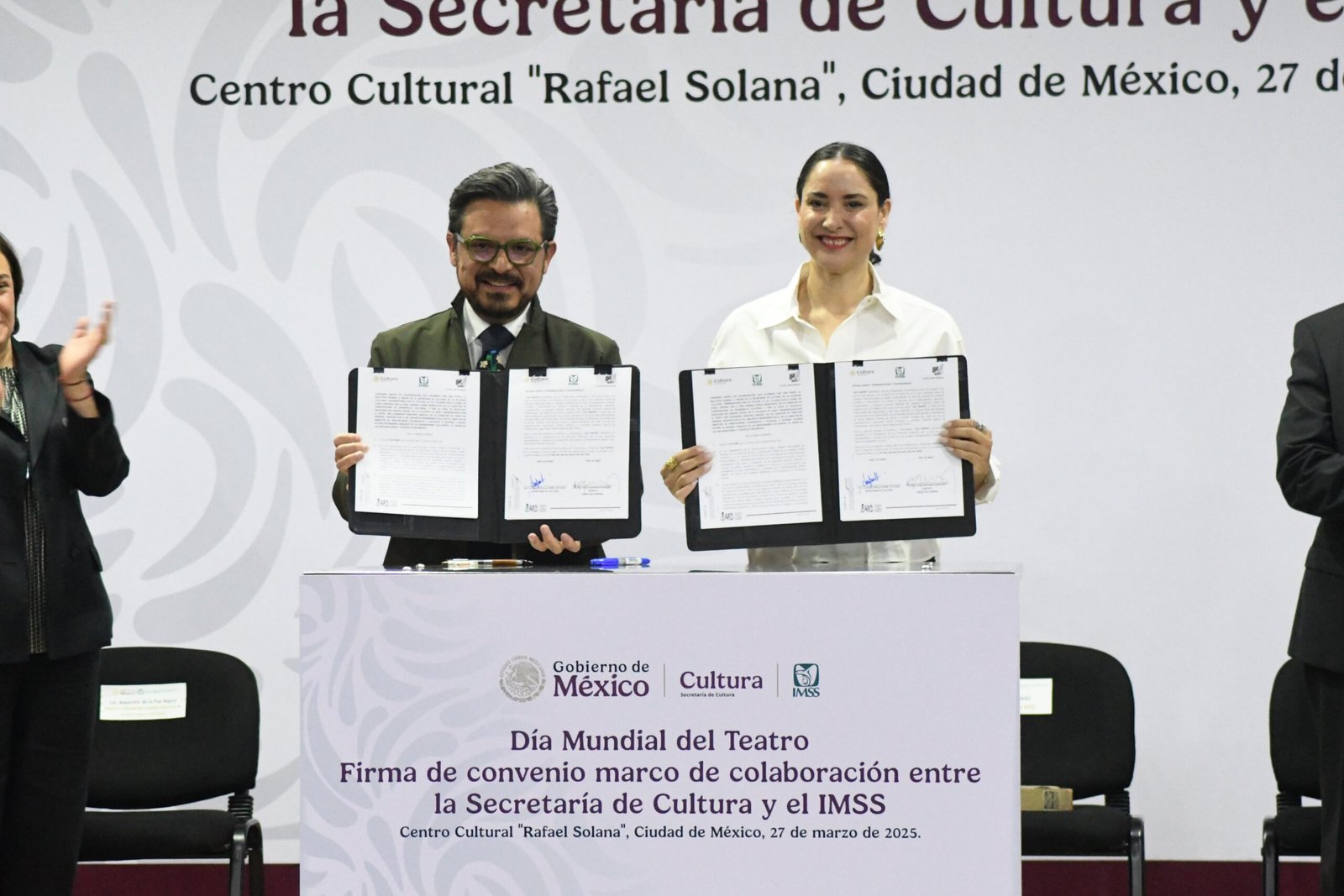 IMSS y Secretaría de Cultura firman convenio para fortalecer el acceso a las artes