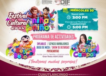 Cuautlancingo se llena de alegría con el Festival Cultural del Día de la Niña y del Niño