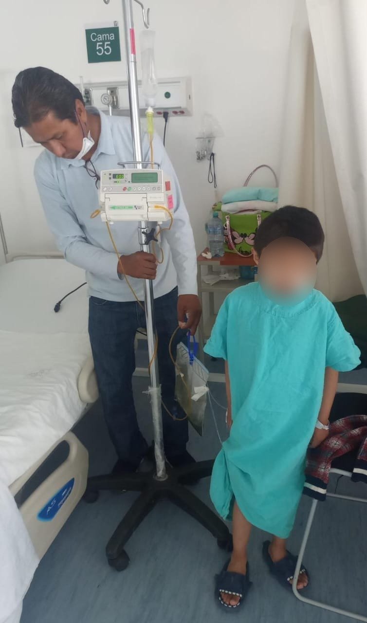 Éxito en operación de laparoscopia exploratoria a niño de cinco años en Cuautlancingo