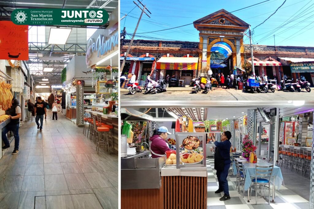 Refuerzan seguridad en el Mercado “Domingo Arenas” en Texmelucan