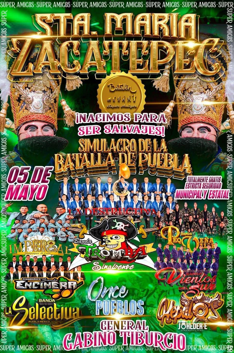 Pepe Cinto conmemora la Batalla de Puebla en Juan C. Bonilla