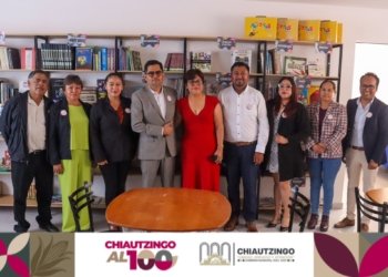 Ayuntamiento de Chiautzingo inagura nueva biblioteca en el Instituto Pedagógico Bicentenario