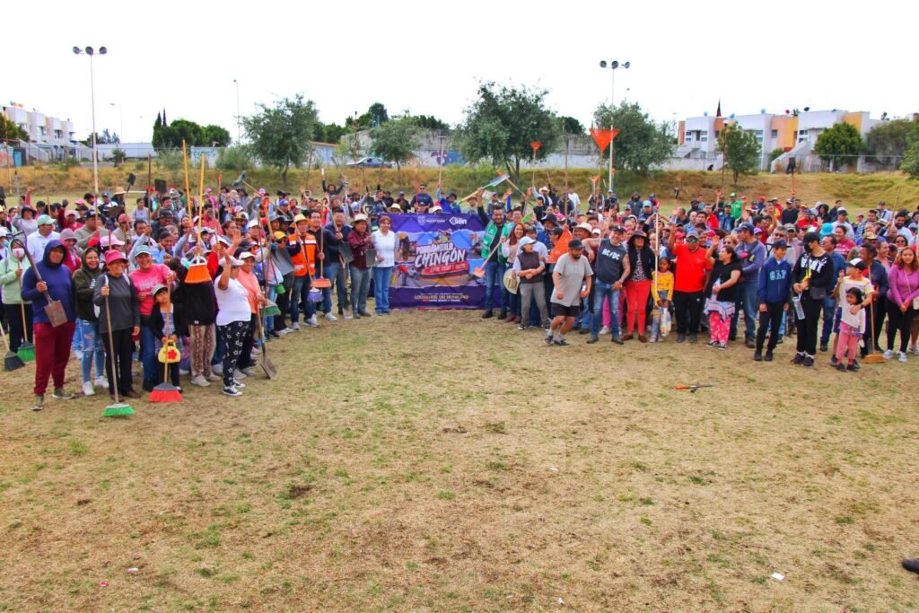 Fraccionamiento Valle de San Miguel es rehabilitado con apoyo ciudadano en Huejotzingo