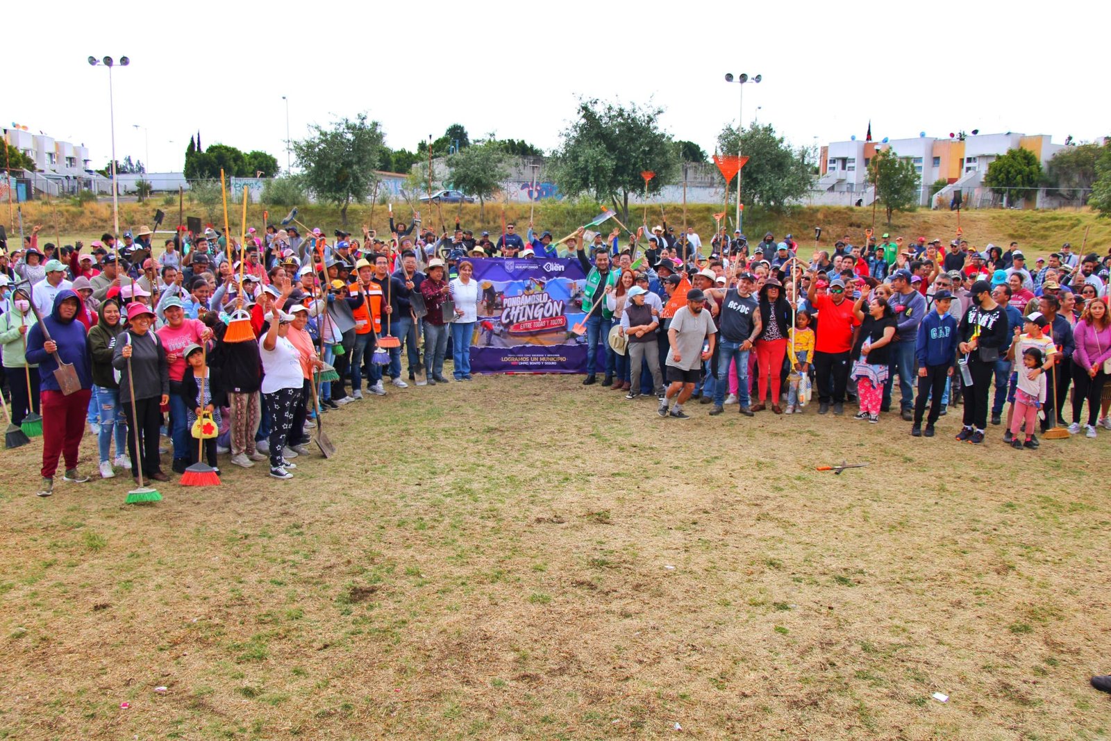 Fraccionamiento Valle de San Miguel es rehabilitado con apoyo ciudadano en Huejotzingo