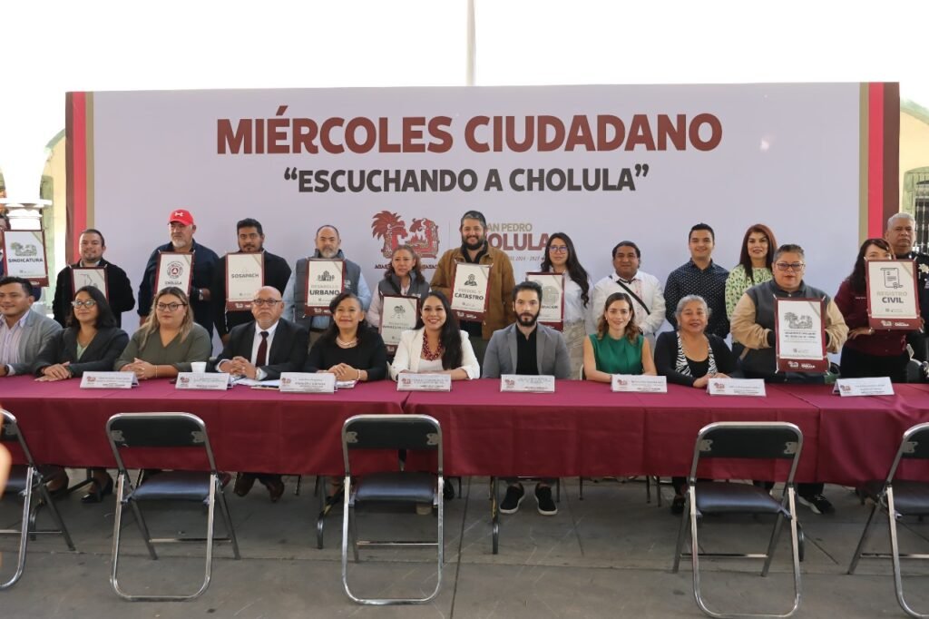 Gobierno de San Pedro Cholula atiende a ciudadanía en 7ª edición de “Miércoles Ciudadano”