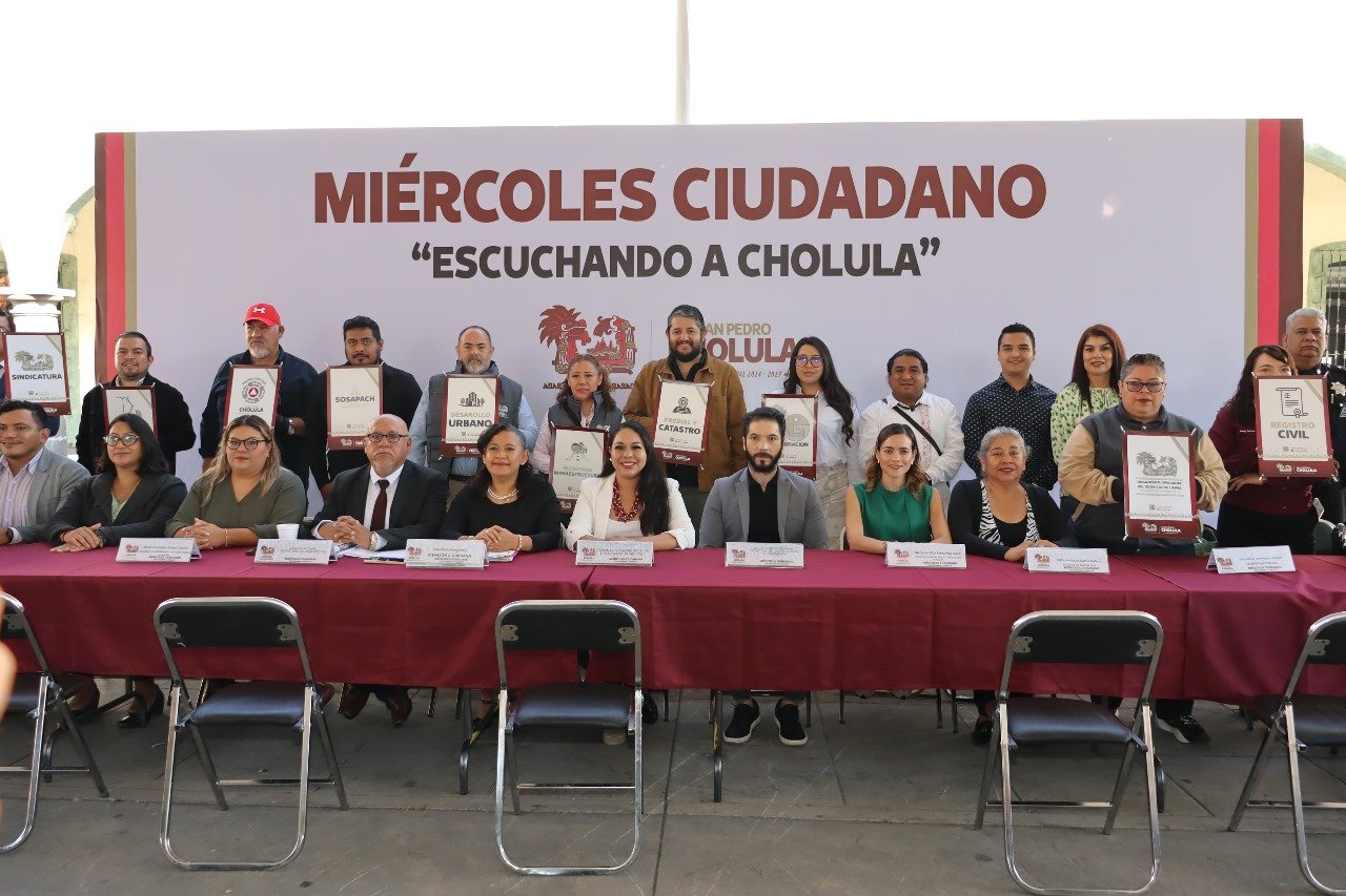 Gobierno de San Pedro Cholula atiende a ciudadanía en 7ª edición de “Miércoles Ciudadano”