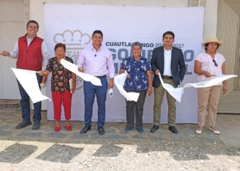 Inicia obra de pavimentación en Cuautlancingo