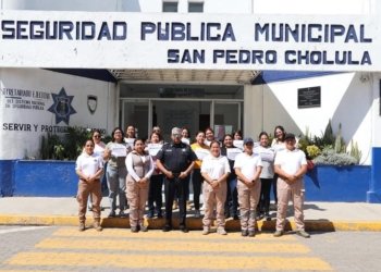 Limpian la Dirección de Transito en Cholula