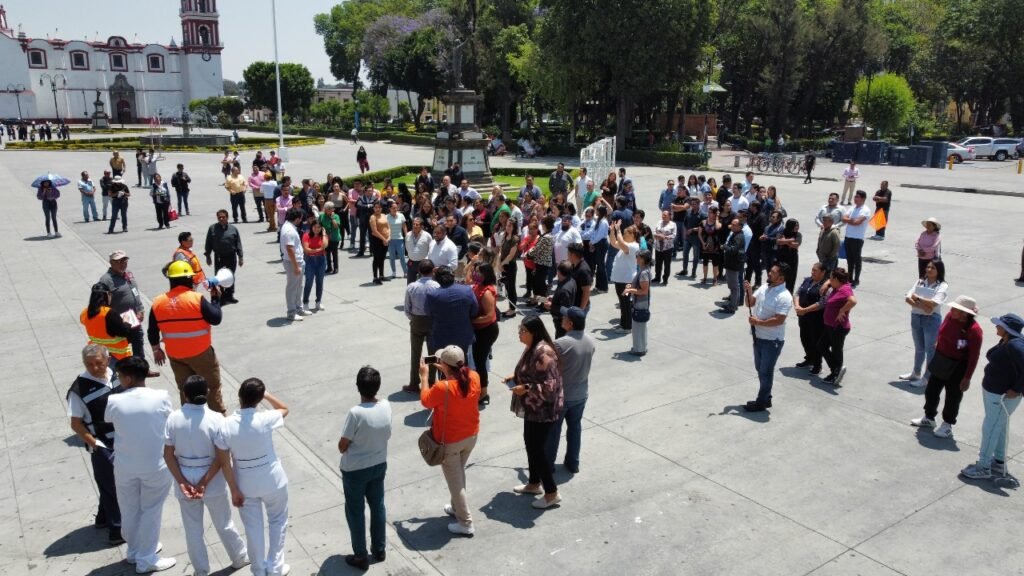 Simulacro Nacional 2025 en San Pedro Cholula