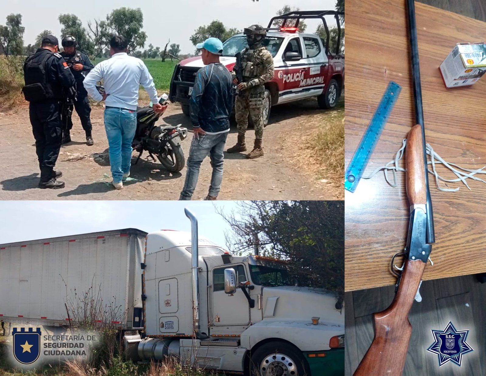 Huejotzingo refuerza seguridad con tres aseguramientos en operativos coordinados
