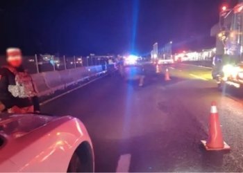 Motociclista muere al caer de un puente a la autopista México–Puebla