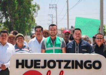 Roberto Solís entrega la tercera vialidad del "Rescate Carretero" en huejotzingo