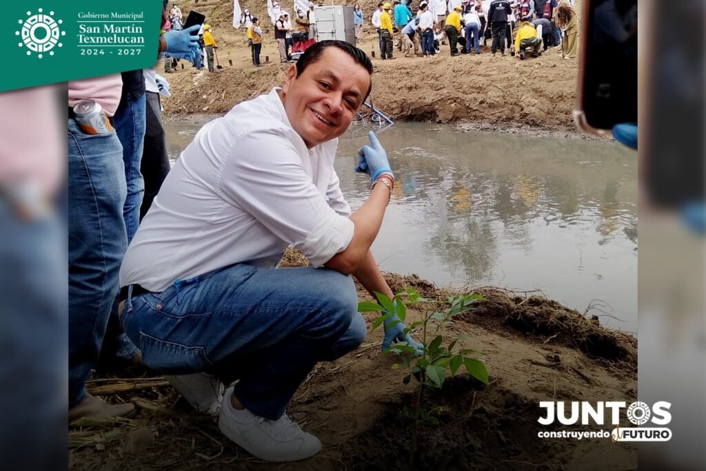 Juan Manuel Alonso impulsa faenas comunitarias y reforestación en Texmelucan