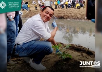 Juan Manuel Alonso impulsa faenas comunitarias y reforestación en Texmelucan