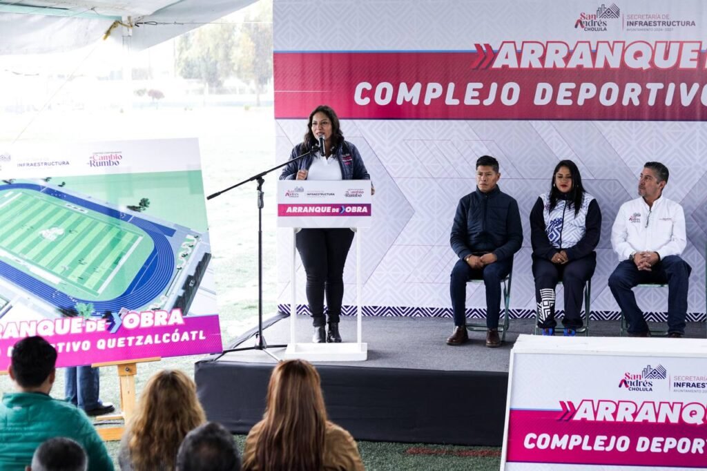Comienza Lupita Cuautle la rehabilitación del Complejo Deportivo Quetzalcóatl