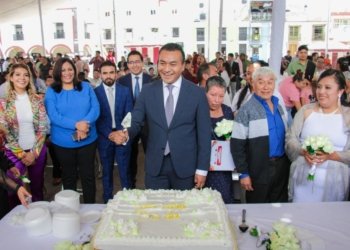 “Sí, acepto con orgullo”: celebra Huejotzingo la primera boda comunitaria de la administración