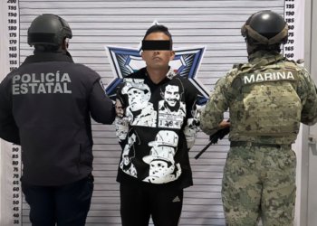 SSP y Marina frustran robo y detienen a dos armados en Huejotzingo