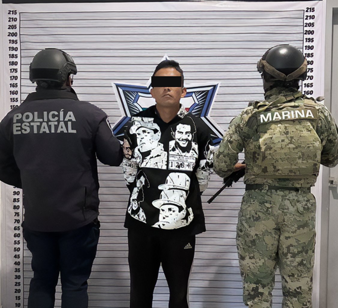 SSP y Marina frustran robo y detienen a dos armados en Huejotzingo