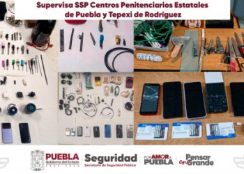 SSP realiza operativos de supervisión en penales de Puebla y Tepexi