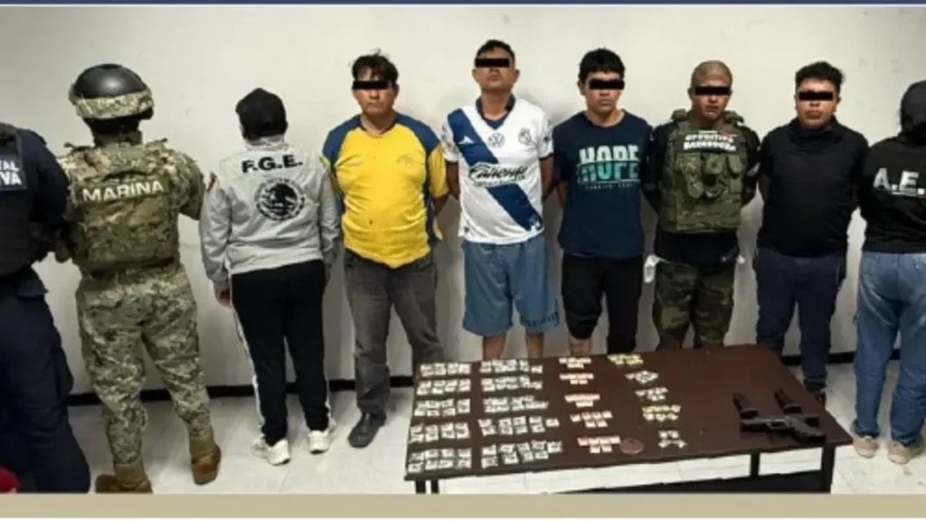 Detienen en Puebla a cinco presuntos integrantes de “La Barredora”; operaban desde una casa en Santa Lucía