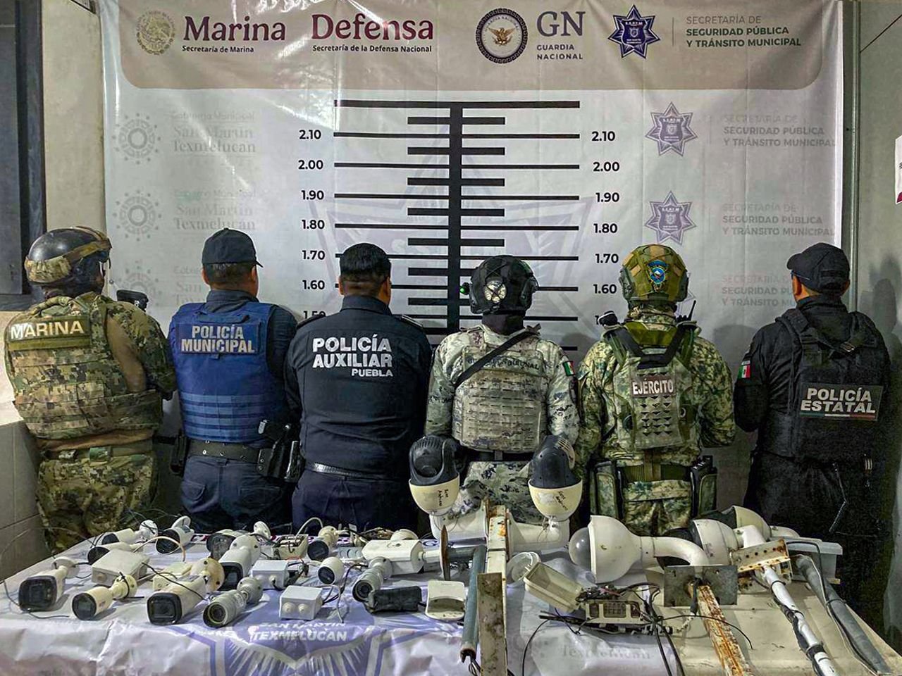 Desmantelan red de videovigilancia ilegal en Texmelucan