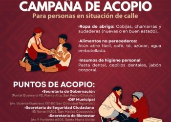 Lanza San Pedro Cholula campaña de acopio en apoyo a personas en situación de calle
