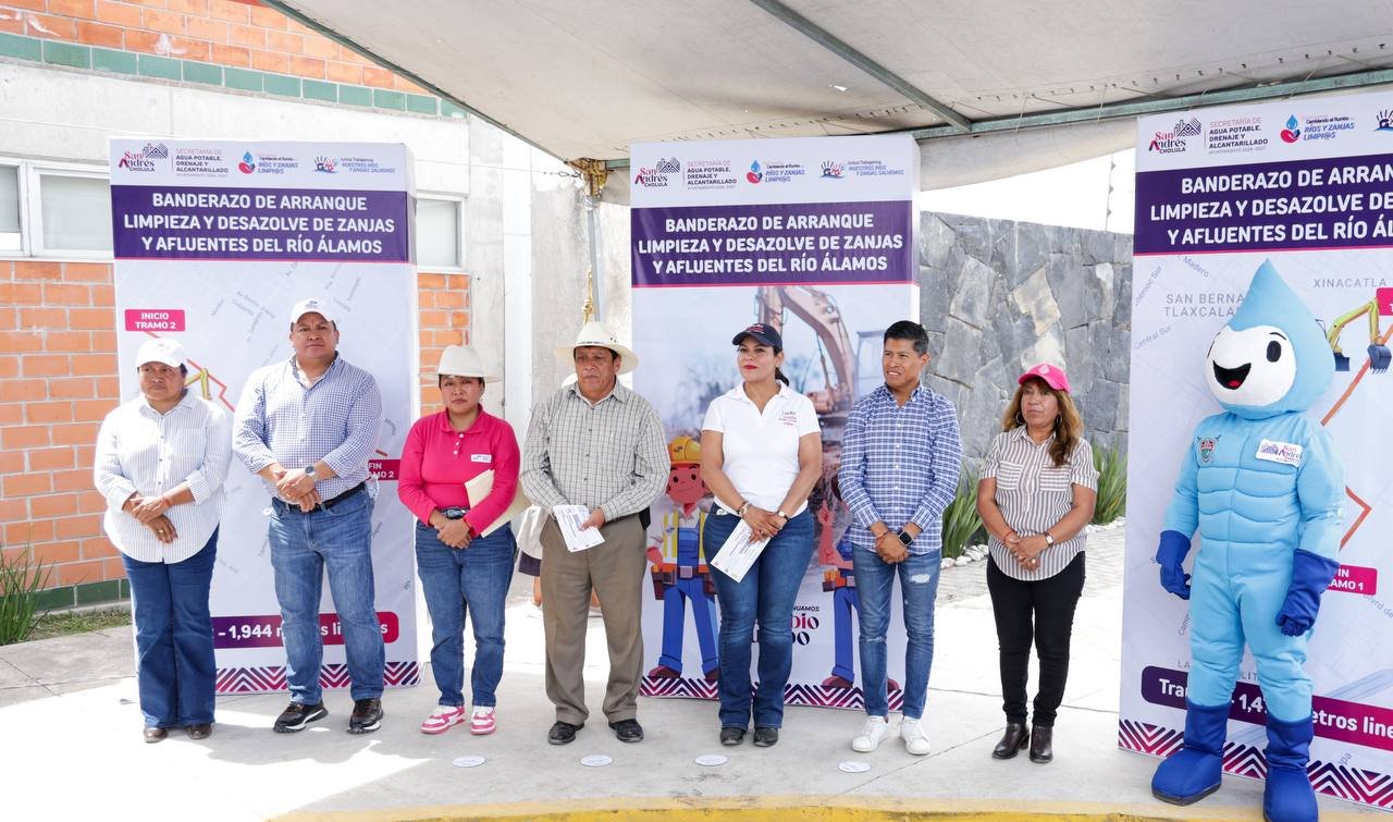 Refuerza Gobierno de San Andrés Cholula acciones contra inundaciones y focos de infección