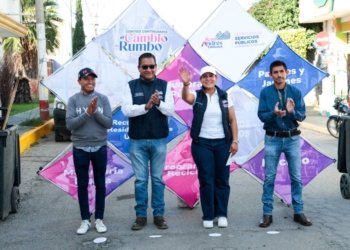Refuerza Lupita Cuautle mantenimiento urbano en San Francisco Acatepec