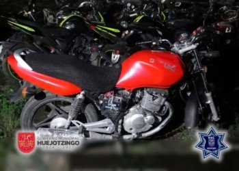 SSC DE HUEJOTZINGO RECUPERA CUATRO MOTOCICLETAS ROBADAS; HAY DOS DETENIDOS