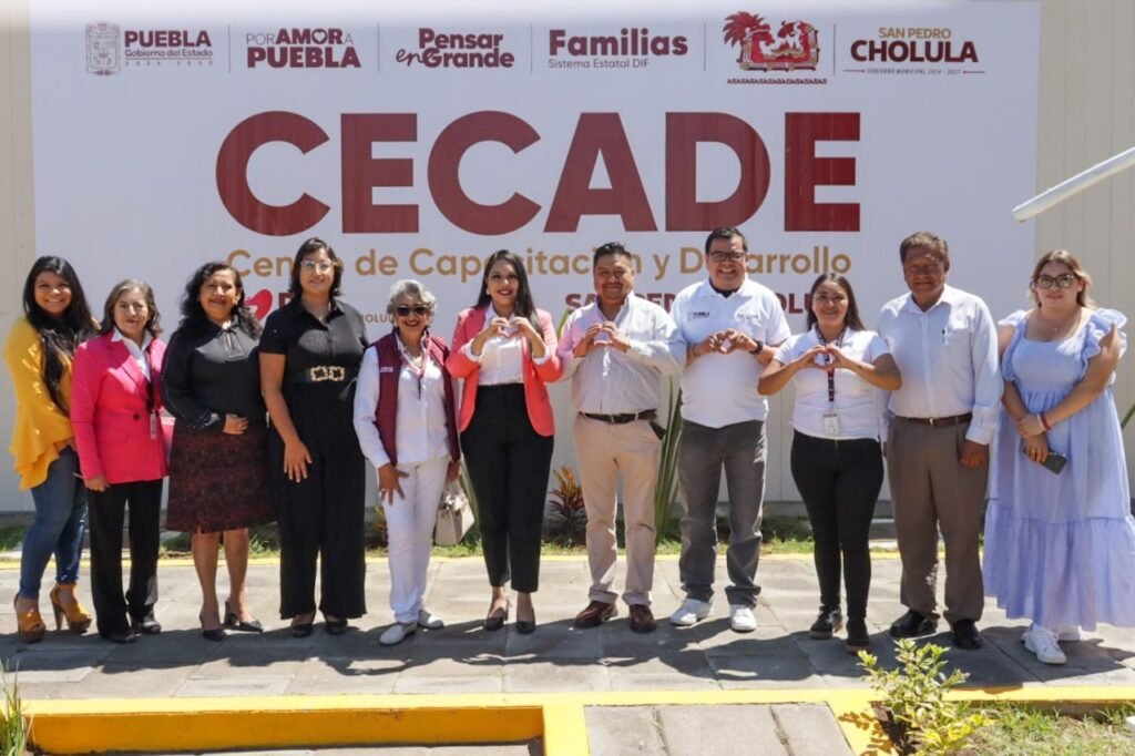 Tonantzin Fernández impulsa nueva sede del CECADE en San Pedro Cholula