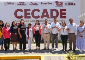 Tonantzin Fernández impulsa nueva sede del CECADE en San Pedro Cholula