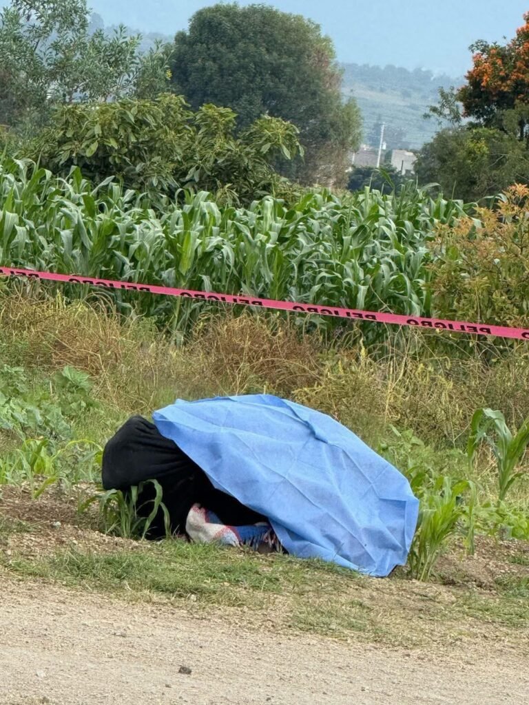 Hallan cuerpo encobijado en la carretera Nealtican-Tecuanipan